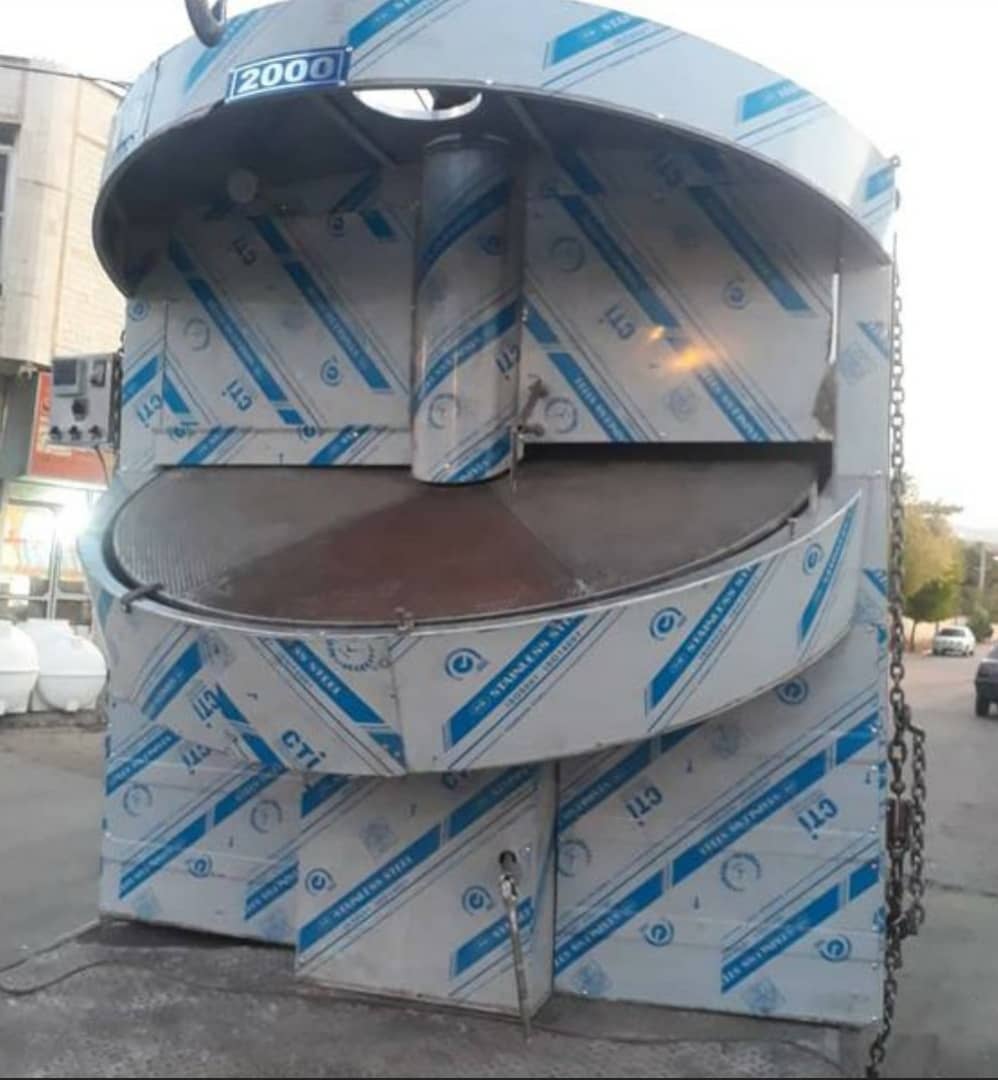   دستگاه تنور گردان نانوایی مخصوص لواش ،/بربری/تافتون/نان اسکو,/انداز 2.20در 2.20 دوگانه سوز 